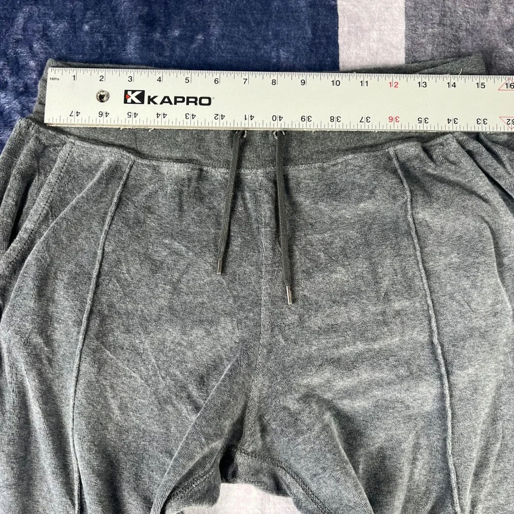 Polo Ralph Lauren‎ Mens Gray Velour Jogger Pant Sweatpants Medium Gray Heather